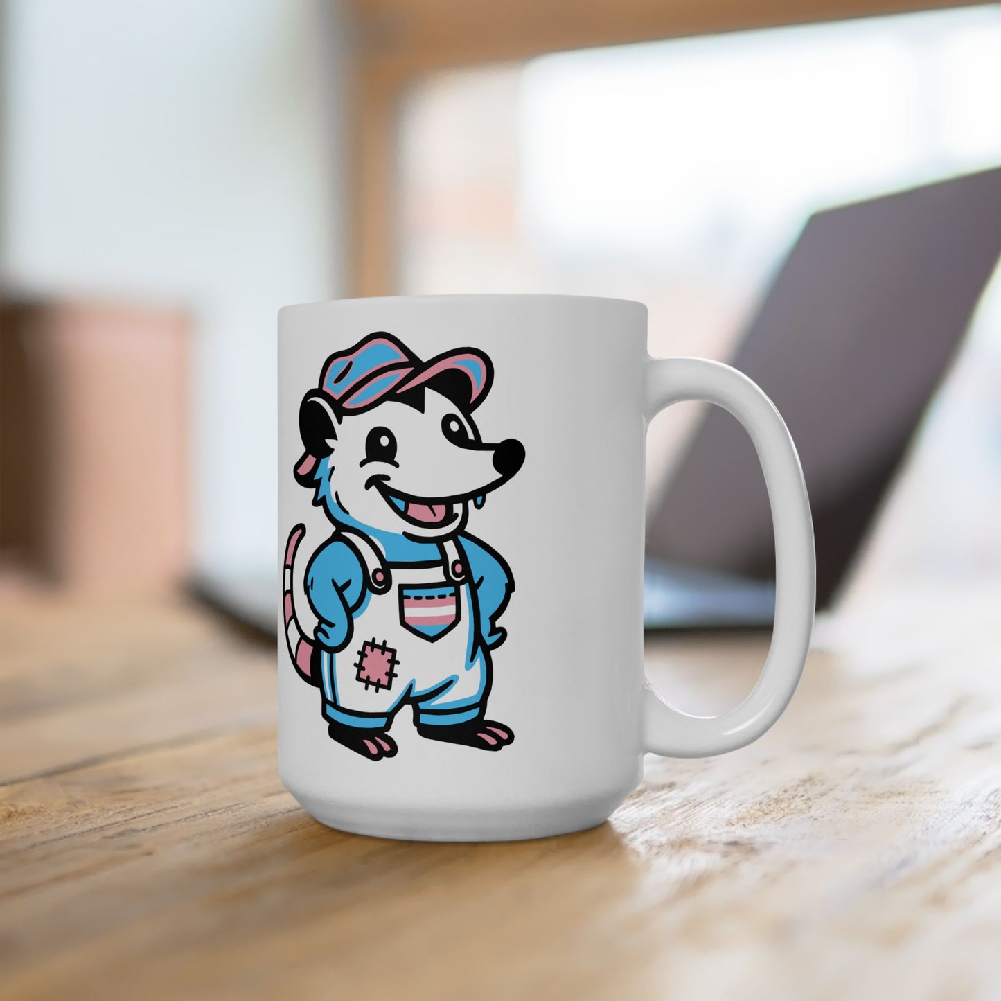 Adorable AF Trans Possum Mug