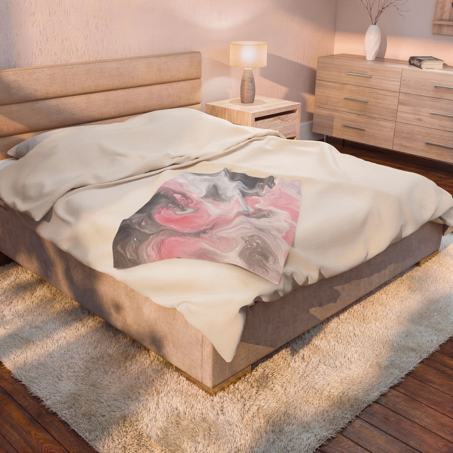 Demigirl Watercolor Marble Swirl Blanket