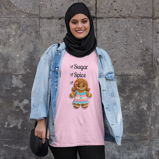 Sugar, Spice, and Everything Nice Long Sleeve Transgender Gingerbread Shirt
