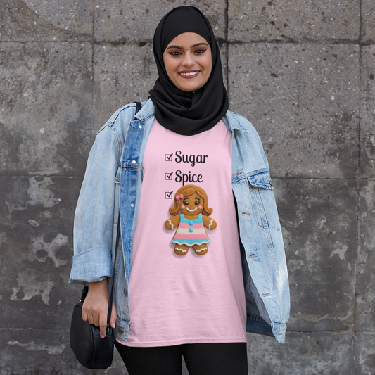 Sugar, Spice, and Everything Nice Long Sleeve Transgender Gingerbread Shirt