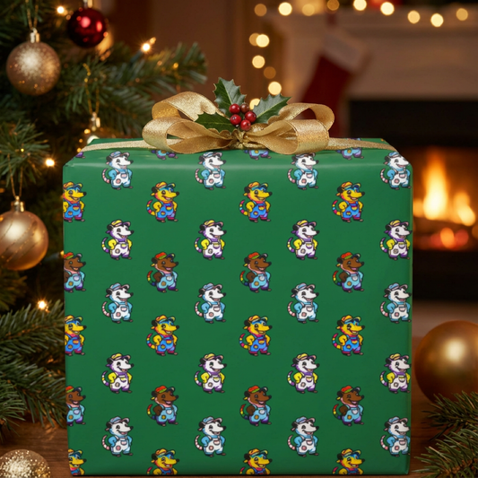 Queer Possum Pals Gift Wrapping Paper | Adorable AF Collection