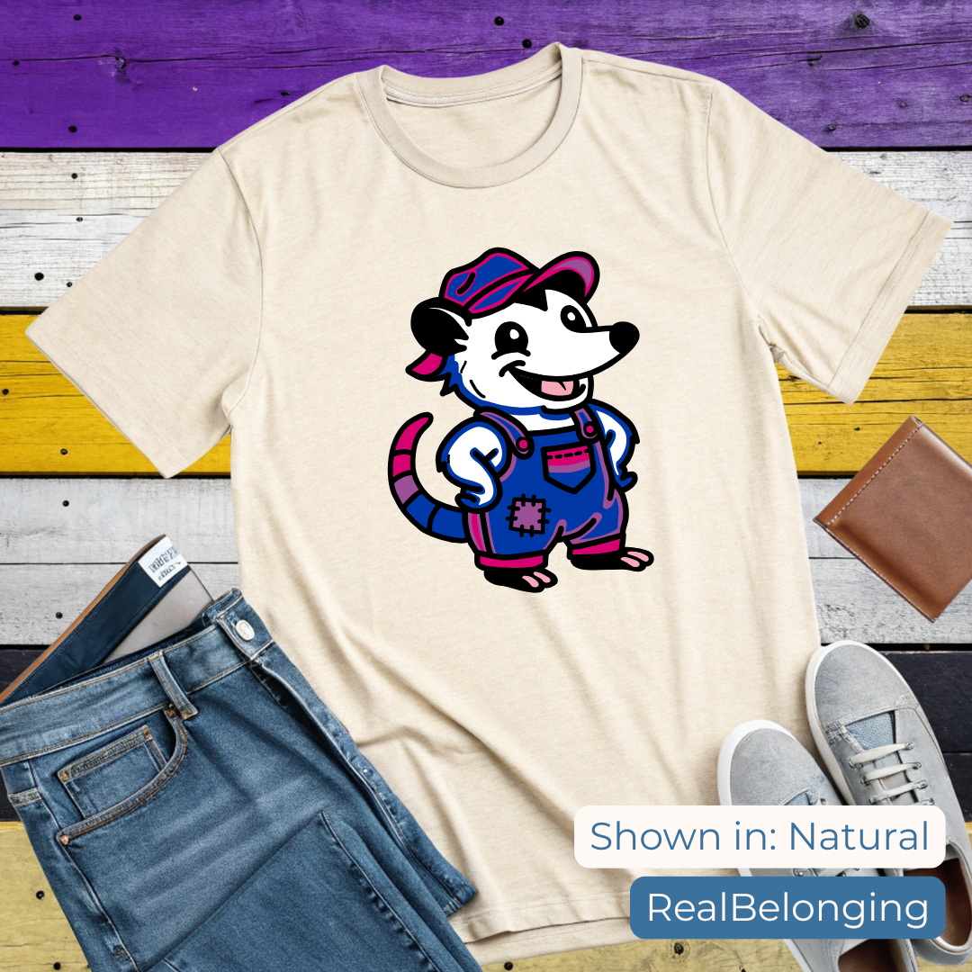 Bisexual Pride Possum T-Shirt | Adorable AF