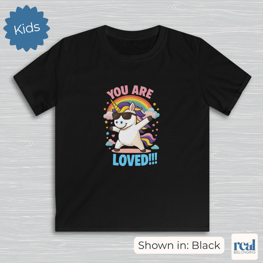 "You Are Loved" Unicorn T-shirt for Kids