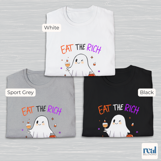 Cute Ghost “Eat the Rich” T-Shirt