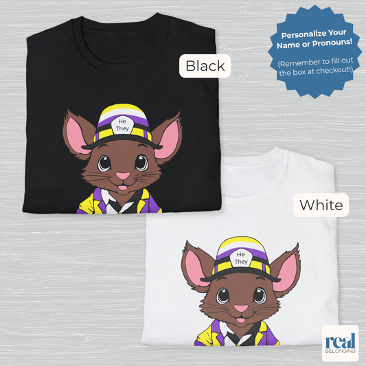 Personalized Nonbinary Mouse T-shirt