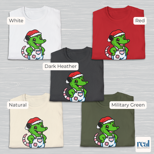 Green Christmas Santa Costume Trans Possum | Adorable AF