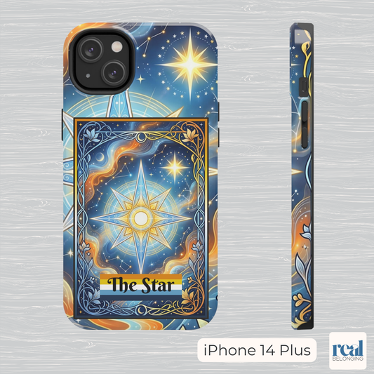 Aroace Tarot Phone Case – Personalized Celestial Star Tough Case