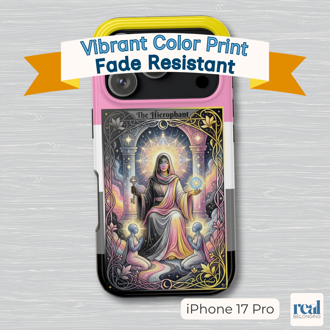 The Hierophant Queerplatonic Tarot Phone Case | LGBTQ+ Pride Major Arcana