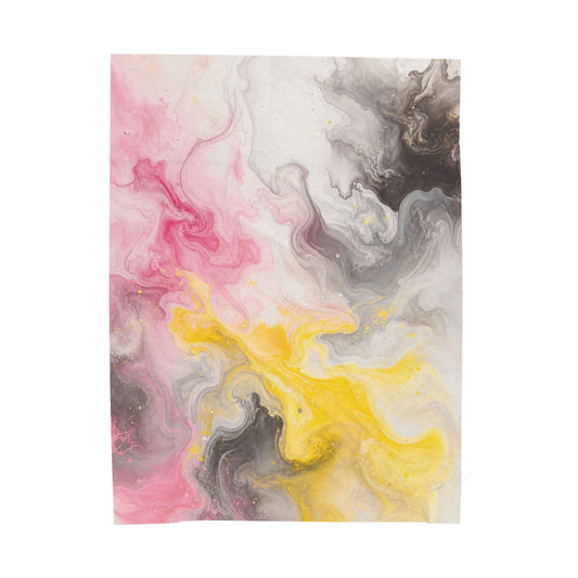 Queerplatonic Watercolor Marble Swirl Blanket