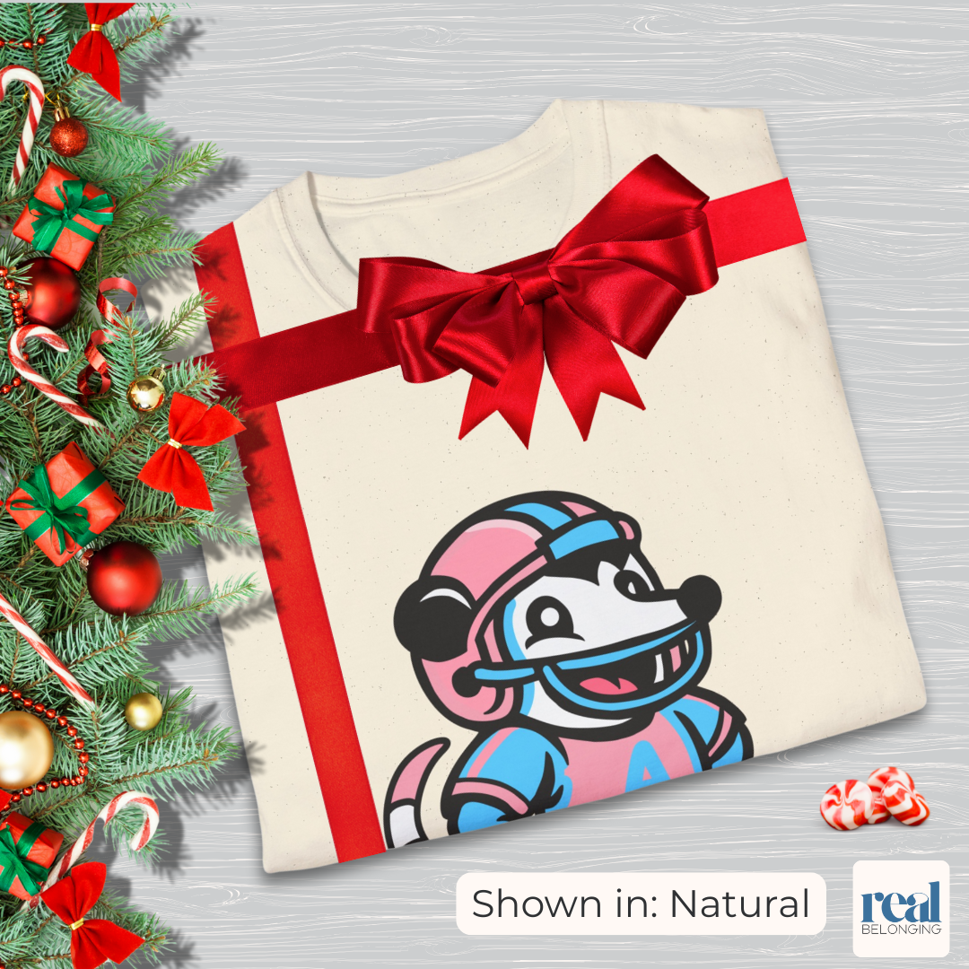 Football Possum T-Shirt | 4 Fur Color Choices | Adorable AF