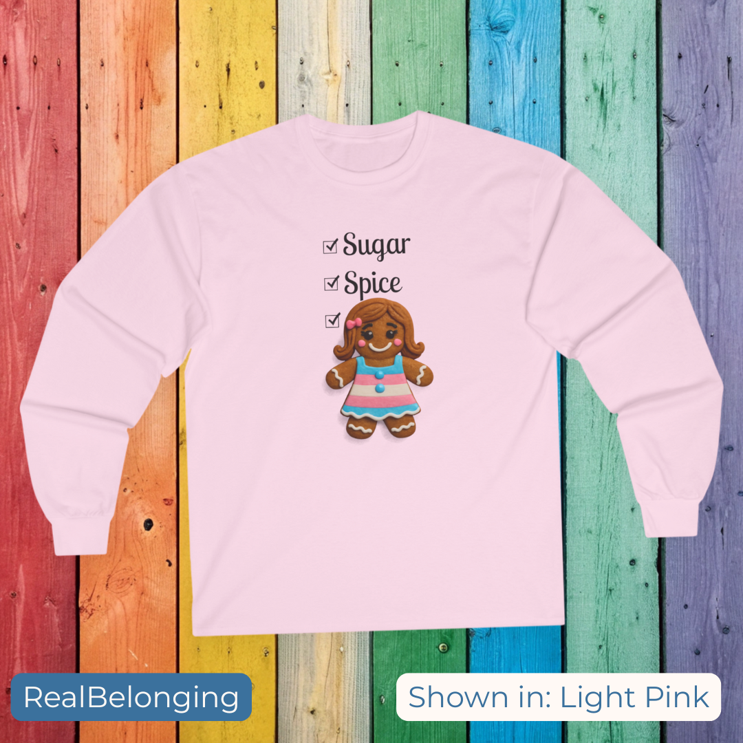 Long-sleeve Light Pink / S Sugar, Spice & Everything Nice Gingerbread Long-sleeve