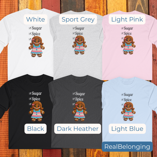 Long-sleeve Sugar, Spice & Everything Nice Gingerbread Long-sleeve