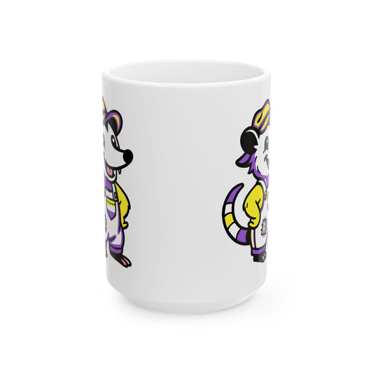 Mug 15oz Adorable AF Nonbinary Possum Pride Mug