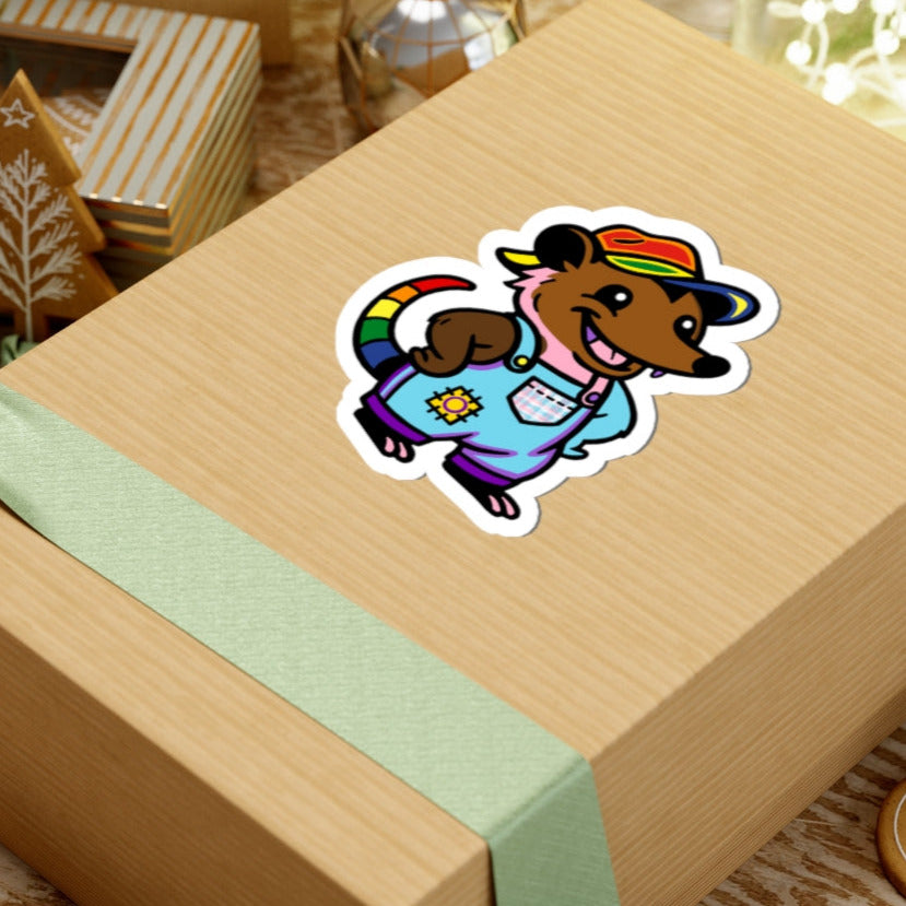 Real Belonging Sticker Adorable AF Progress Rainbow Pride Possum Sticker