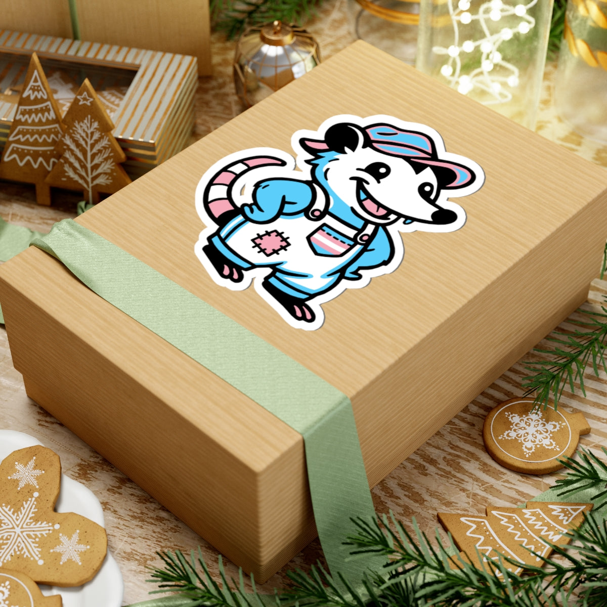 Real Belonging Sticker Adorable AF Trans Possum Sticker