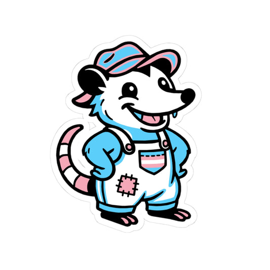 Real Belonging Sticker Adorable AF Trans Possum Sticker
