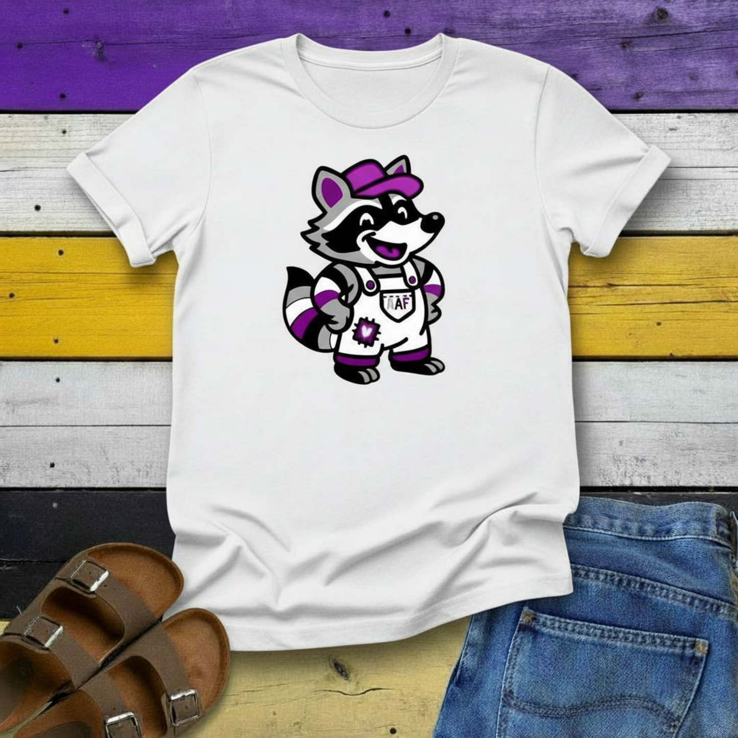 T-Shirt Adorable AF Asexual Raccoon T-shirt