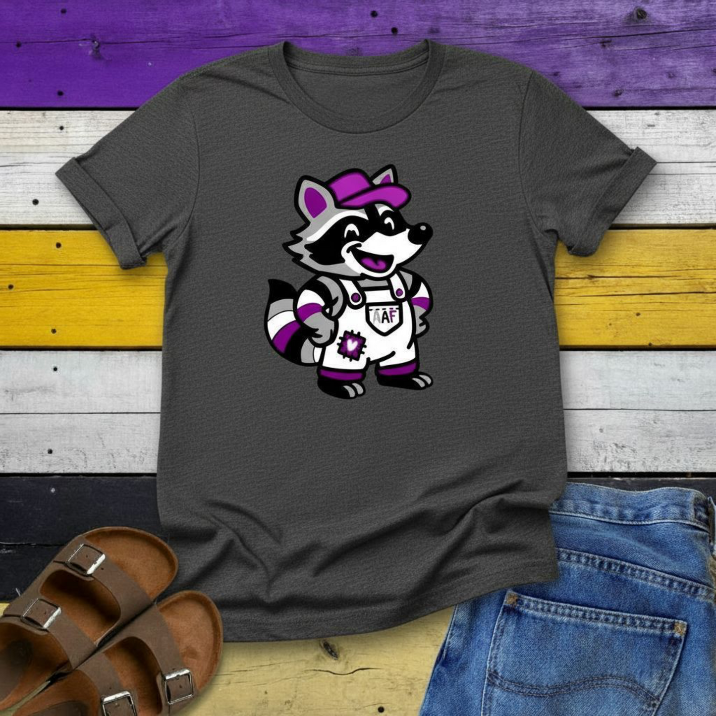 T-Shirt Adorable AF Asexual Raccoon T-shirt