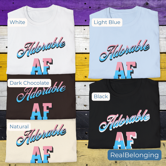 T-Shirt Adorable AF | Trans Pride Shirt