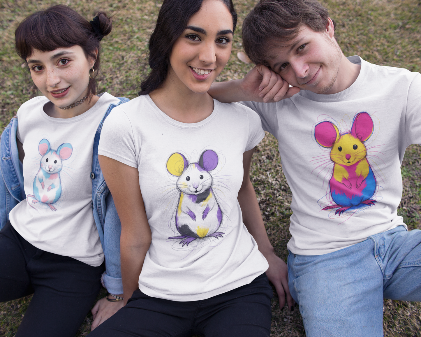 T-Shirt Adorable Non-binary Mouse T-shirt