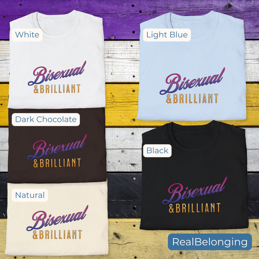 T-Shirt Bisexual & Brilliant