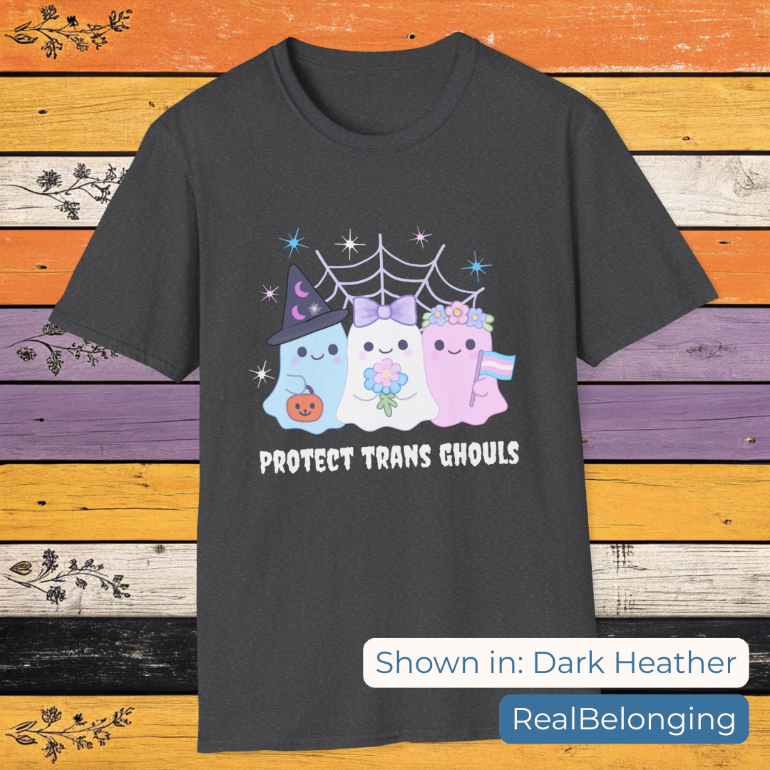 T-Shirt Dark Heather / S Protect Trans Ghouls Shirt