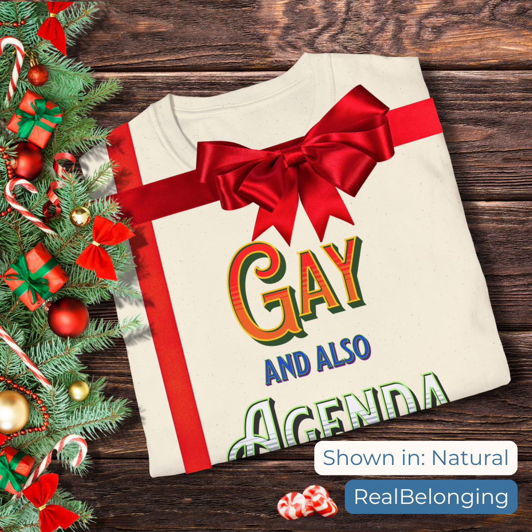 T-Shirt Gay And Also Agenda | Agender Pride T-shirt