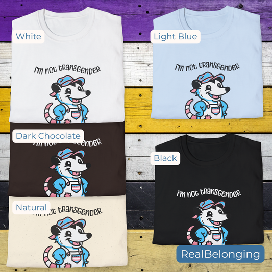 T-Shirt I'm Not Transgender But My T-Shirt Artist Is