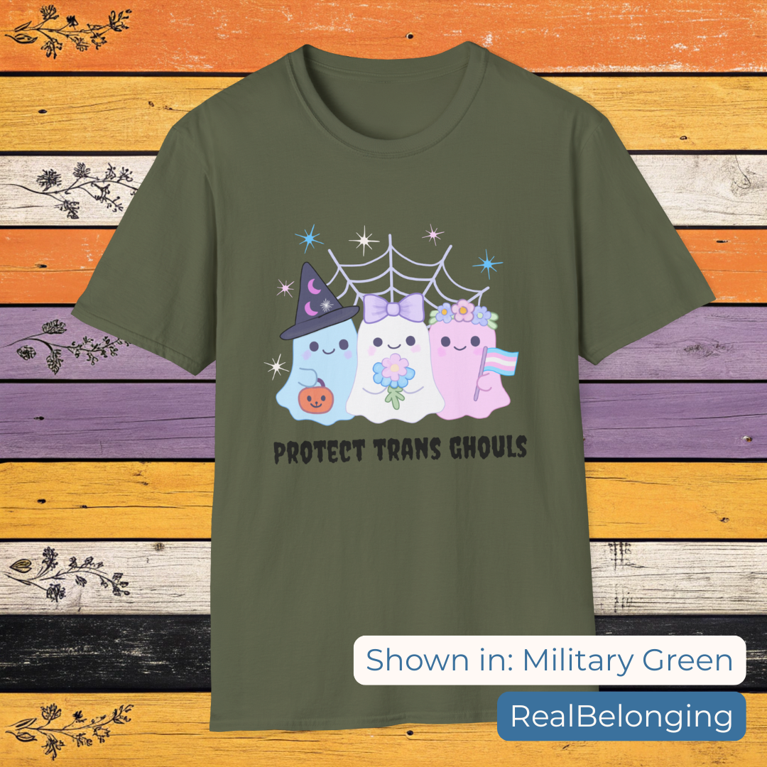 T-Shirt Military Green / S Protect Trans Ghouls Shirt