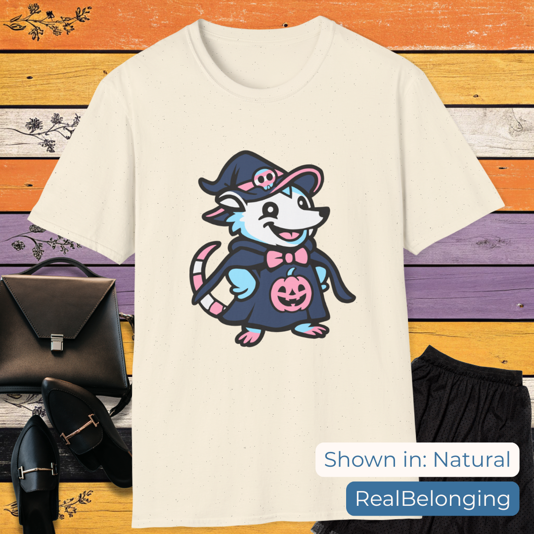 T-Shirt Natural / S Adorable AF Transgender Witch Possum T-shirt