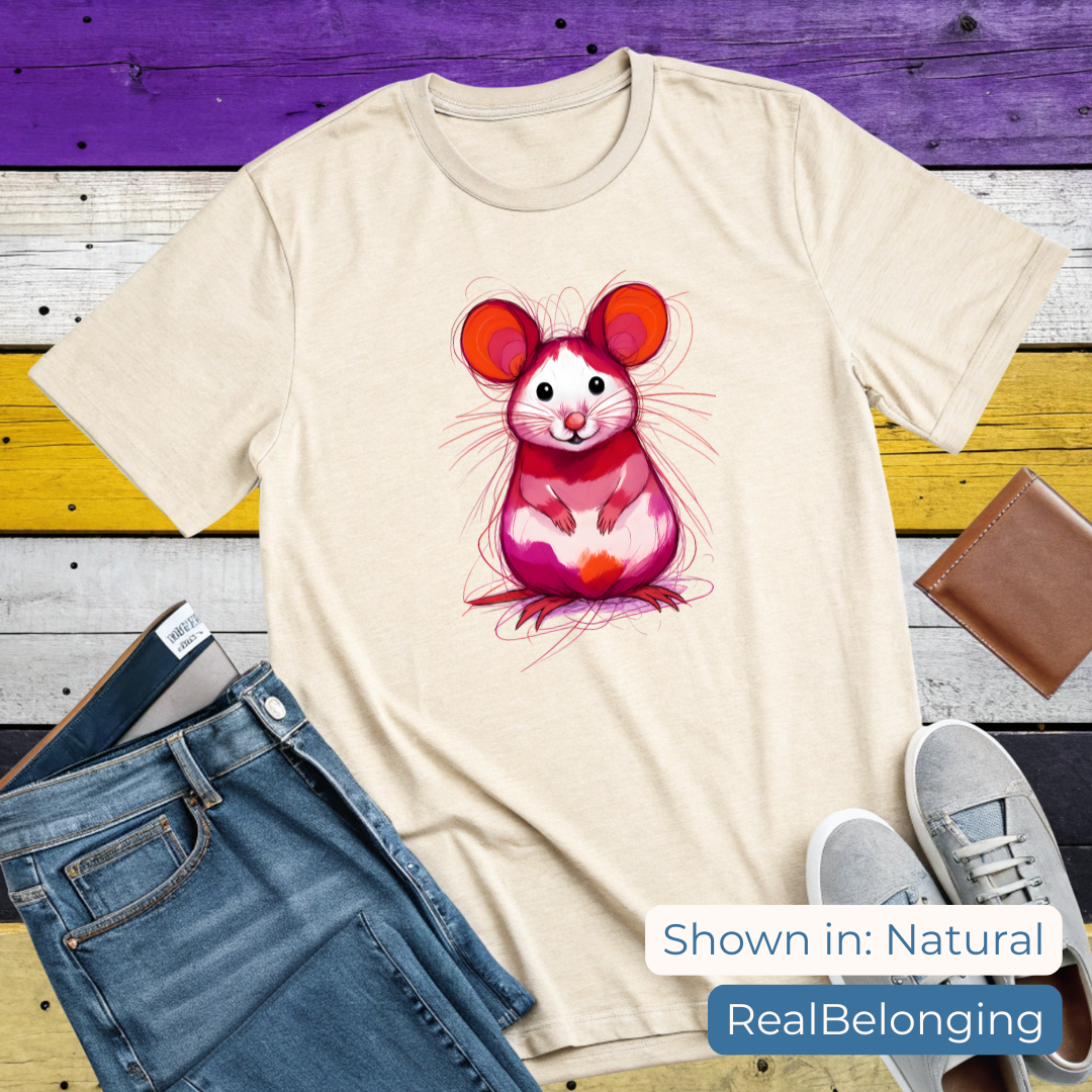 T-Shirt S / Natural Lesbian Mouse T-shirt