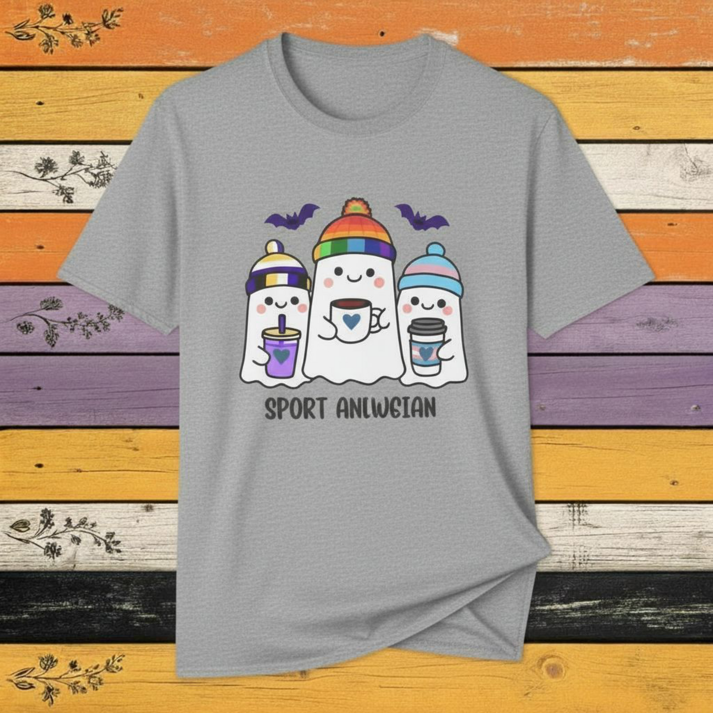 T-Shirt Sport Grey / S Adorable Queer, Trans, and Non-binary Ghosts