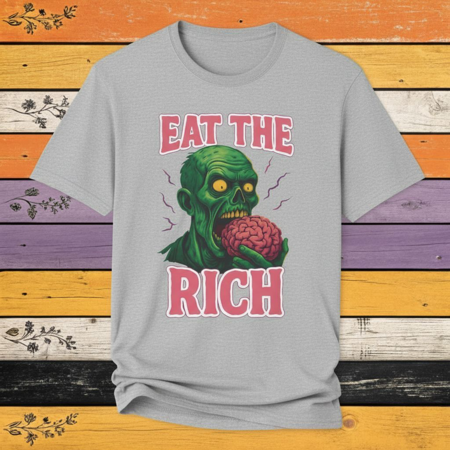 T-Shirt Sport Grey / S Zombie “Eat the Rich” T-Shirt