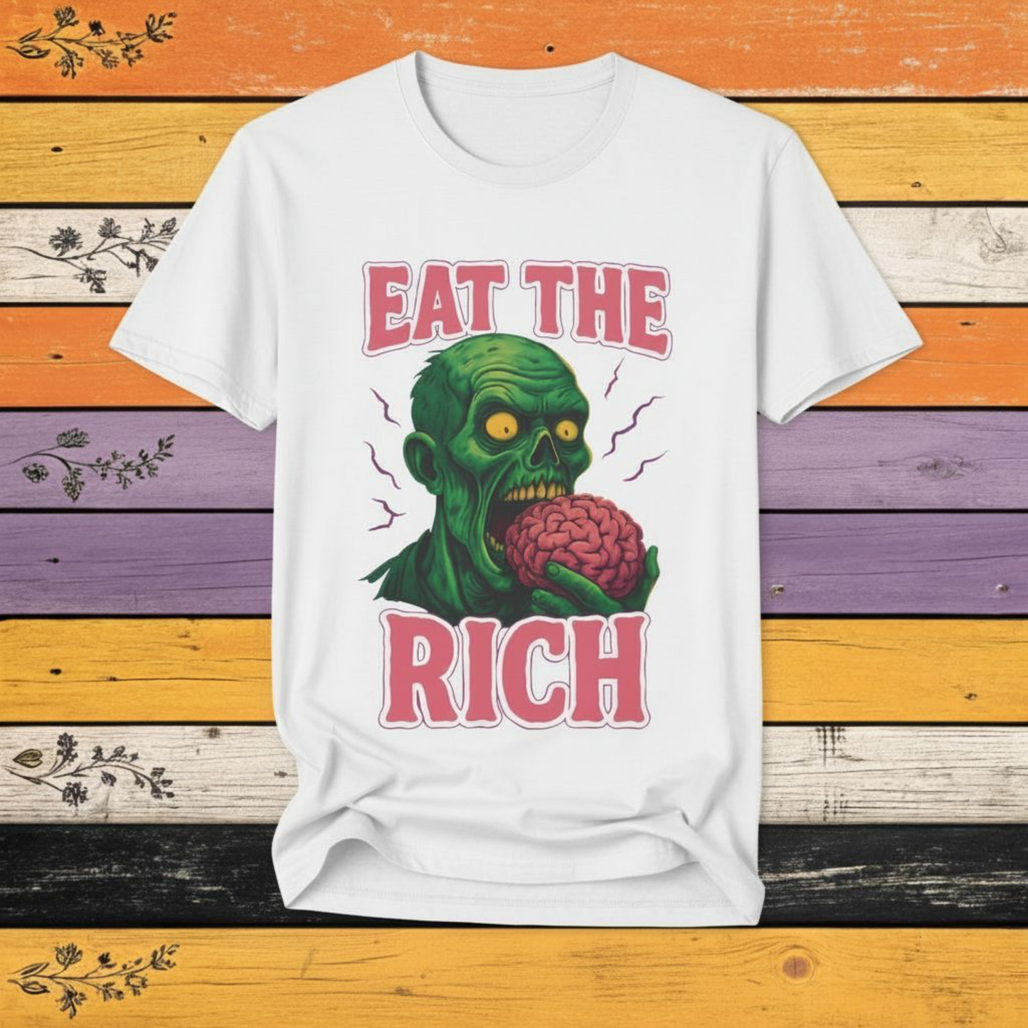 T-Shirt White / S Zombie “Eat the Rich” T-Shirt