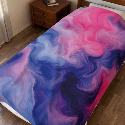 Omnisexual Watercolor Marble Swirl Blanket