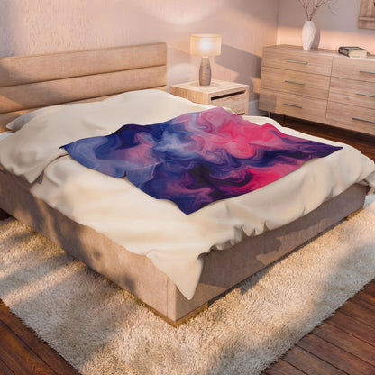 Omnisexual Watercolor Marble Swirl Blanket