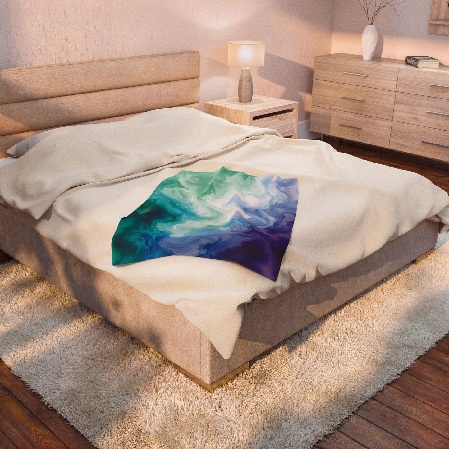 Gay (Men Who Love Men) Watercolor Marble Swirl Blanket