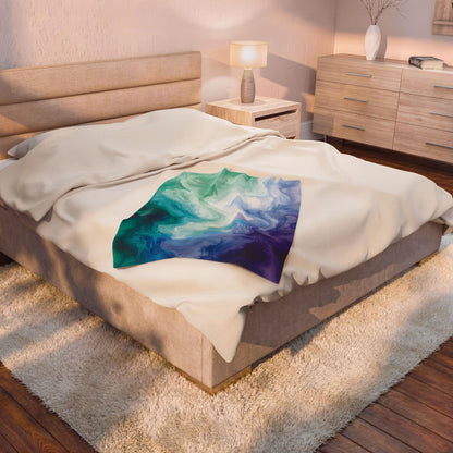 Gay (Men Who Love Men) Watercolor Marble Swirl Blanket