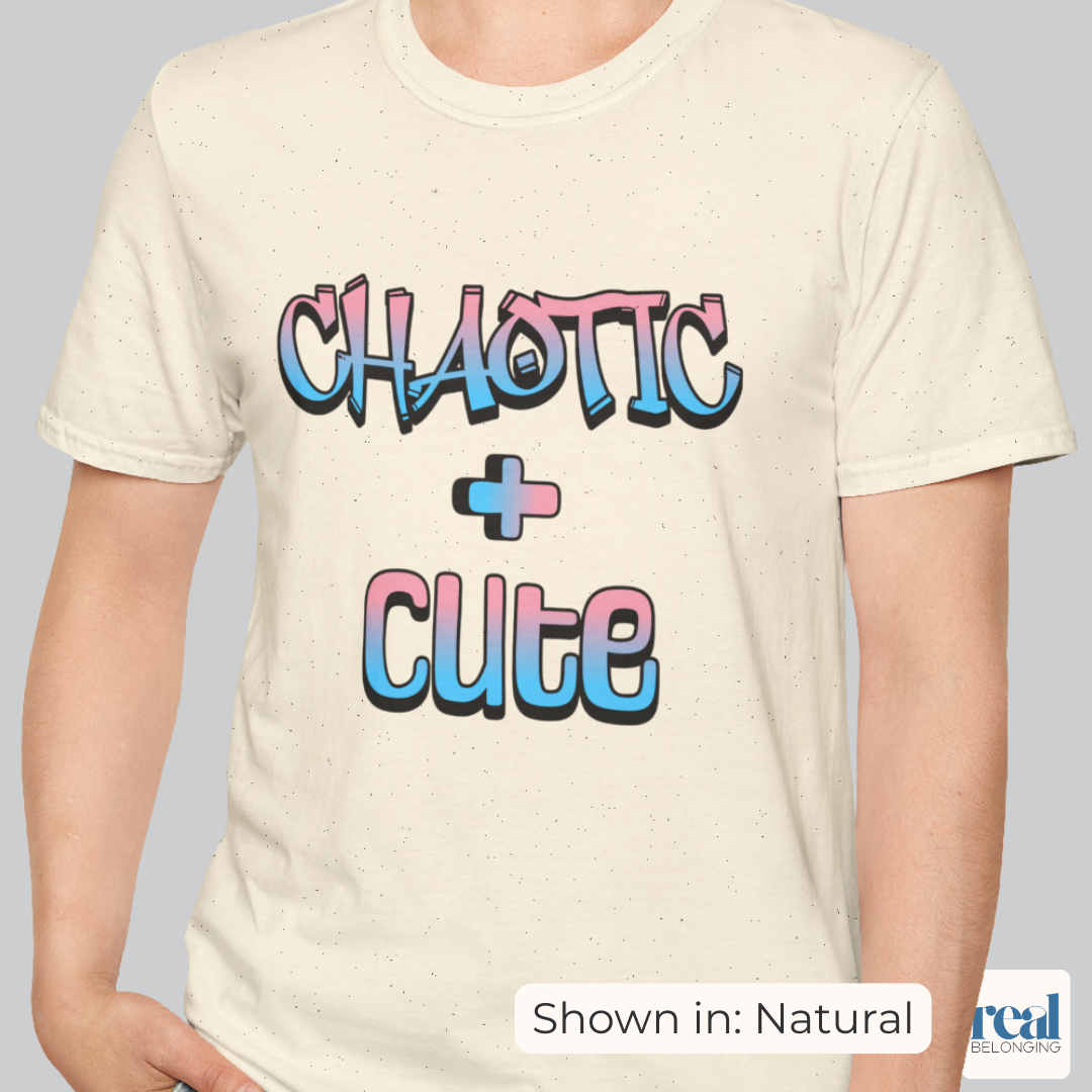 Chaotic + Cute | Subtle Trans Joy Shirt