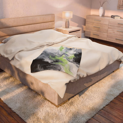 Agender Watercolor Marble Swirl Blanket