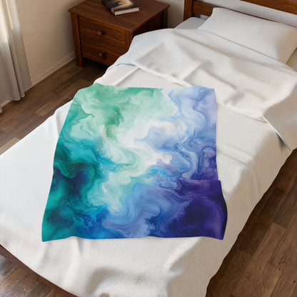 Gay (Men Who Love Men) Watercolor Marble Swirl Blanket