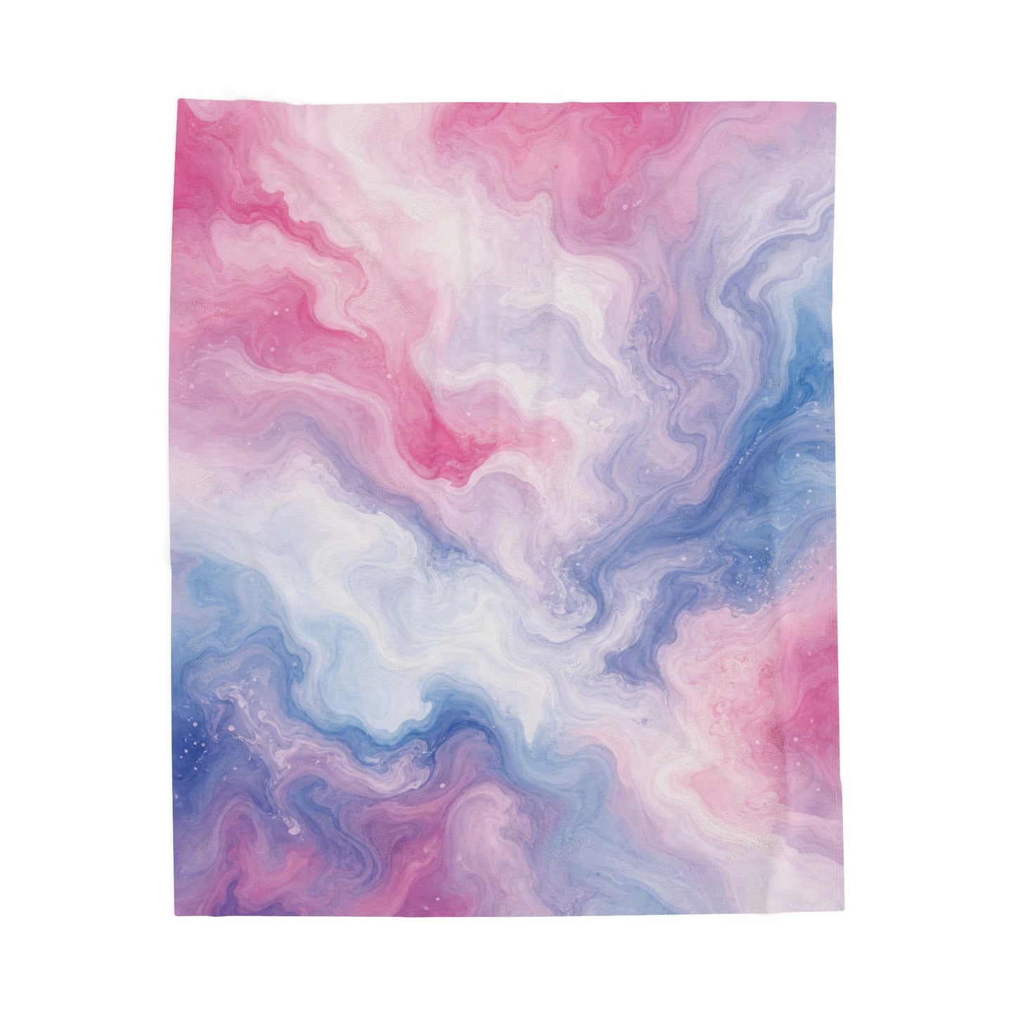 Bigender Watercolor Marble Swirl Blanket