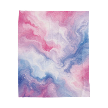 Bigender Watercolor Marble Swirl Blanket