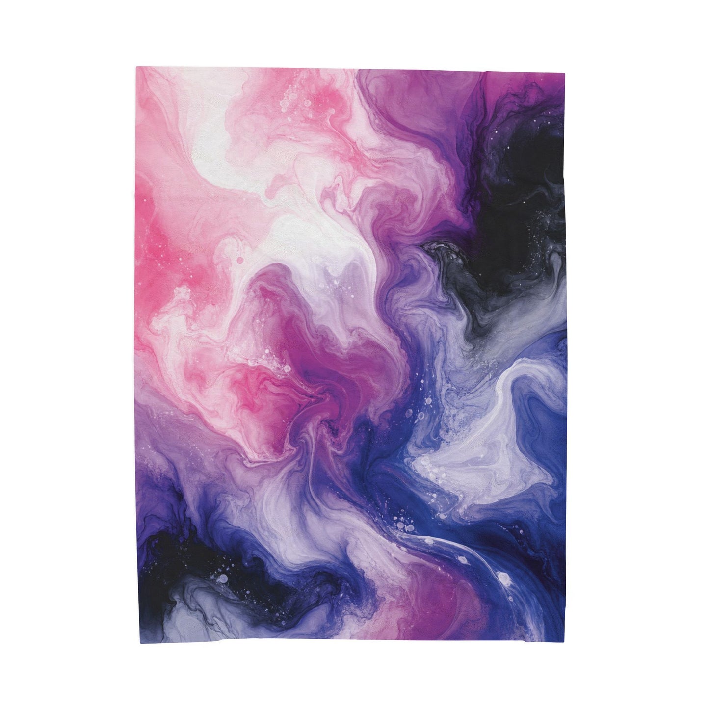Genderfluid Watercolor Marble Swirl Blanket