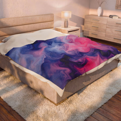 Omnisexual Watercolor Marble Swirl Blanket