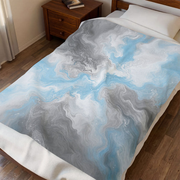 Demiboy Watercolor Marble Swirl Blanket