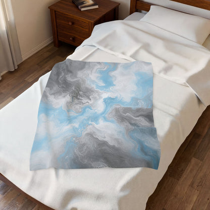 Demiboy Watercolor Marble Swirl Blanket