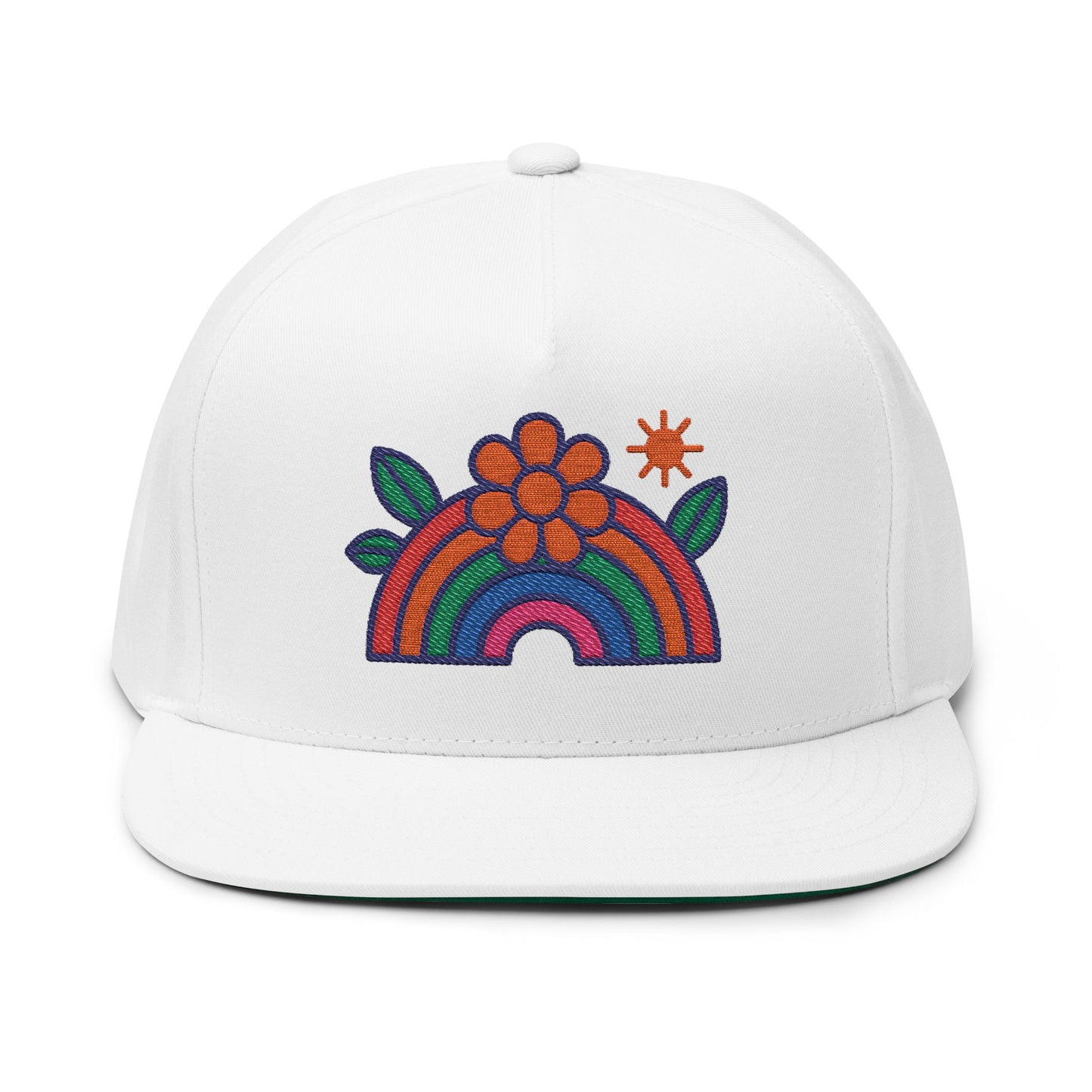 Queer Craft Corner Rainbow Flower Cap