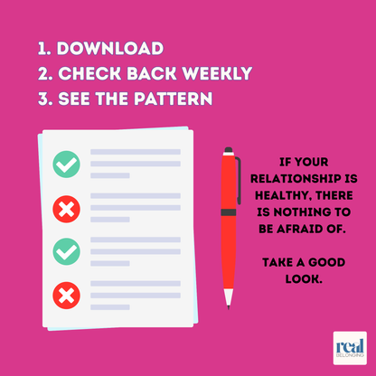 Relationship Reality Check | Healthy Boundaries Worksheet & Tracker