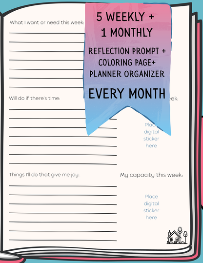 The Transition Planner — A 310-Page Digital Planner, Journal & Coloring Book for Navigating Change